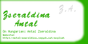 zseraldina antal business card